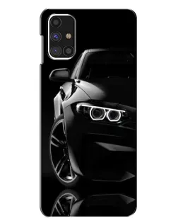 Чехол для Samsung Galaxy M31s с картинкой «Черная BMW — профиль»