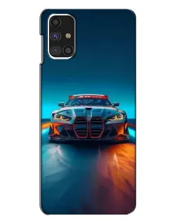 Чехол для Samsung Galaxy M31s с картинкой «BMW — огни неона»