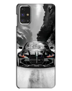 Чехол для Samsung Galaxy M31s с картинкой «BMW — акварельный дрифт»
