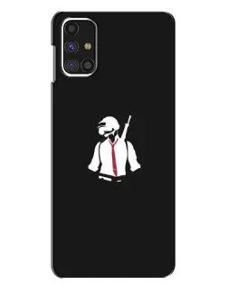 Чехол для Samsung Galaxy M31s с картинкой «PUBG — силуэт воина»