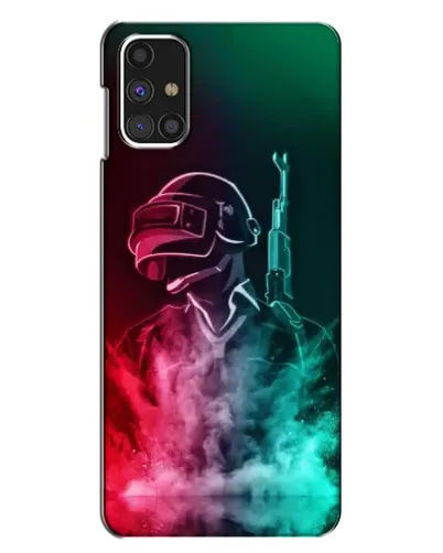 Чехол для Samsung Galaxy M31s с картинкой «PUBG — огненный воин»