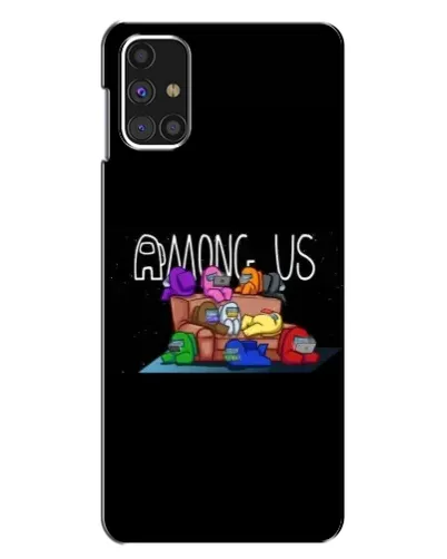 Чехол для Samsung Galaxy M31s с картинкой «Логотип Among Us»