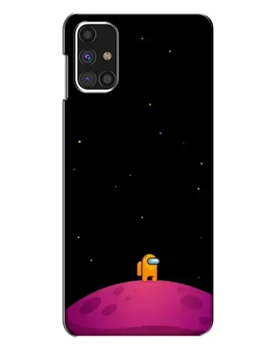 Чехол для Samsung Galaxy M31s с картинкой «Одинокий герой на планете»