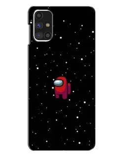 Чехол для Samsung Galaxy M31s с картинкой «Красный Among Us»