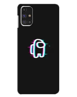 Чехол для Samsung Galaxy M31s с картинкой «Among Us неон»