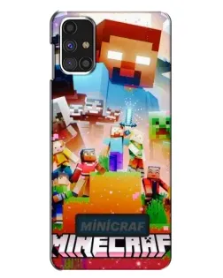 Чохол для Samsung Galaxy M31s з картинкою «Minecraft герої гри» Чохол для Samsung Galaxy M31s з картинкою «Minecraft герої гри»