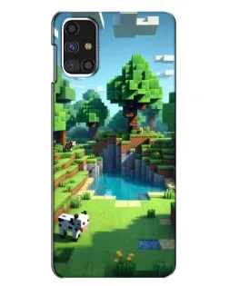 Чехол для Samsung Galaxy M31s с картинкой «Minecraft летний день»