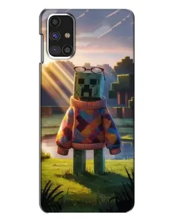 Чехол для Samsung Galaxy M31s с картинкой «Крипер в свитере»