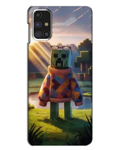 Чехол для Samsung Galaxy M31s с картинкой «Крипер в свитере»