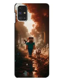 Чехол для Samsung Galaxy M31s с картинкой «Стив в лесу»