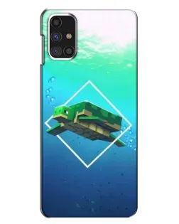 Чохол для Samsung Galaxy M31s з картинкою «Черепаха Minecraft»