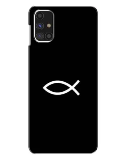 Чохол для Samsung Galaxy M31s з картинкою «Символ риби Jesus»