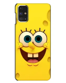 Чехол для Samsung Galaxy M31s с картинкой «Губка Боб улыбка»