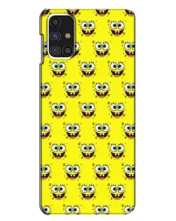 Чехол для Samsung Galaxy M31s с картинкой «Паттерн Губка Боб»