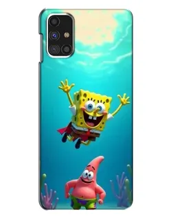Чехол для Samsung Galaxy M31s с картинкой «Спанч Боб под водой»