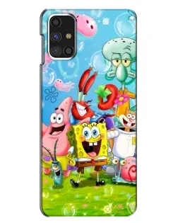 Чехол для Samsung Galaxy M31s с картинкой «Губка Боб и друзья»
