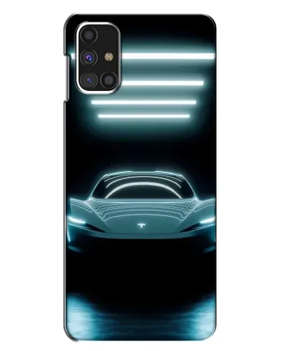 Чехол для Samsung Galaxy M31s с картинкой «Tesla в неоне» Чехол для Samsung Galaxy M31s с картинкой «Tesla в неоне»