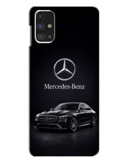 Чехол для Samsung Galaxy M31s с картинкой «Mercedes — решетка радиатора»