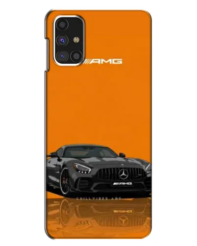 Чехол для Samsung Galaxy M31s с картинкой «Оранжевый Mercedes AMG»
