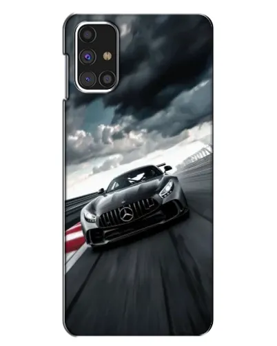 Чехол для Samsung Galaxy M31s с картинкой «Гоночный Mercedes AMG»