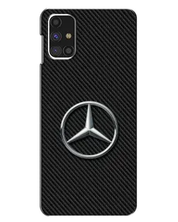 Чохол для Samsung Galaxy M31s з картинкою «Карбоновий Mercedes стиль»