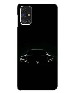 Чохол для Samsung Galaxy M31s з картинкою «Mercedes — силует авто»