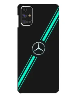 Чохол для Samsung Galaxy M31s з картинкою «Спортивні лінії Mercedes»