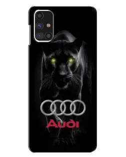 Чехол для Samsung Galaxy M31s с картинкой «Пантера и Audi»