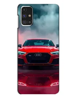 Чехол для Samsung Galaxy M31s с картинкой «Audi RS — красный стиль»