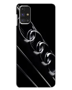 Чехол для Samsung Galaxy M31s с картинкой «Audi — абстрактные кольца»