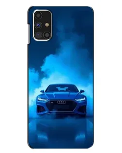 Чехол для Samsung Galaxy M31s с картинкой «Audi — голубая энергия»
