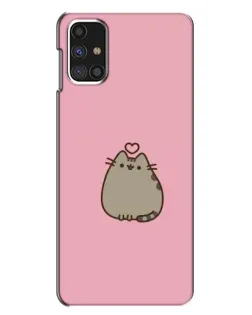 Чехол для Samsung Galaxy M31s с картинкой «Pusheen сердце»