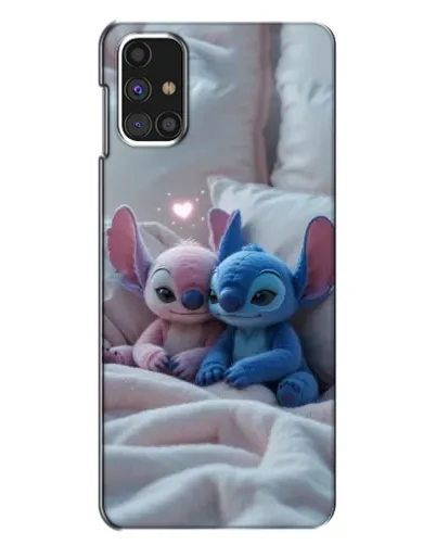 Чохол для Samsung Galaxy M31s з картинкою «Плюшеві Стіч Ангел»