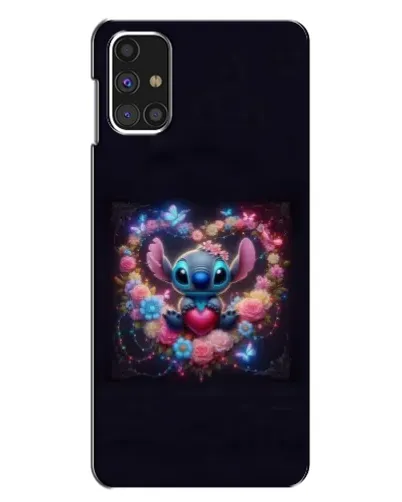 Чохол для Samsung Galaxy M31s з картинкою «Stitch у квітах»