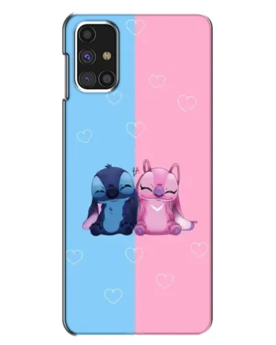 Чохол для Samsung Galaxy M31s з картинкою «Stitch та Angel Love»
