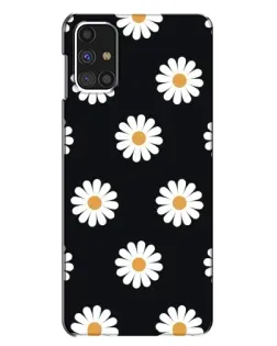Чехол для Samsung Galaxy M31s с картинкой «Ромашки на черном» Чехол для Samsung Galaxy M31s с картинкой «Ромашки на черном»
