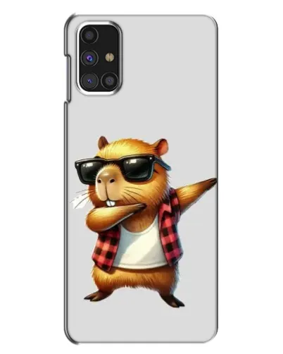 Чехол для Samsung Galaxy M31s с картинкой «Капибара рэпер даб»