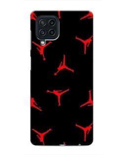Чехол для Samsung Galaxy M32 с картинкой «Jordan Red Pattern»