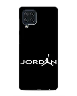 Чехол для Samsung Galaxy M32 с картинкой «Jordan White Logo»