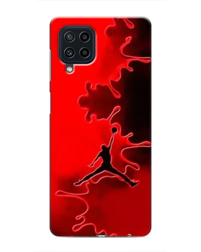Чехол для Samsung Galaxy M32 с картинкой «Jordan Red Smoke»
