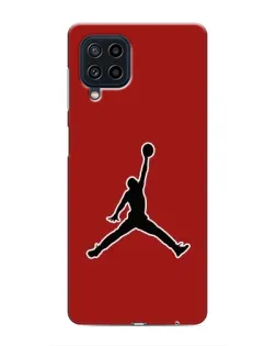 Чехол для Samsung Galaxy M32 с картинкой «Jordan Red Back»