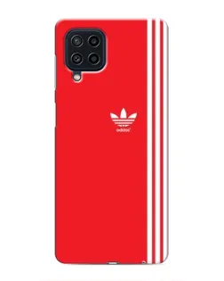 Чехол для Samsung Galaxy M32 с картинкой «Красный минимализм Adidas»