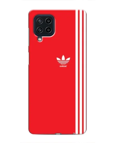 Чехол для Samsung Galaxy M32 с картинкой «Красный минимализм Adidas»