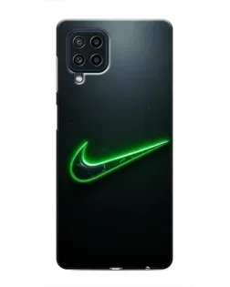 Чехол для Samsung Galaxy M32 с картинкой «Неоновый контур Nike»
