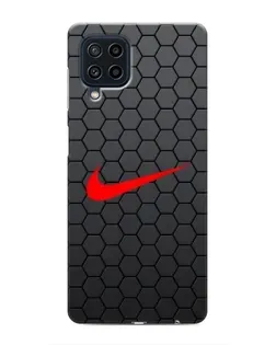 Чехол для Samsung Galaxy M32 с картинкой «Nike — карбоновая сетка»