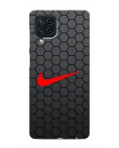 Чехол для Samsung Galaxy M32 с картинкой «Nike — карбоновая сетка»