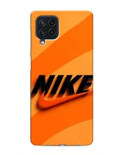 Чехол для Samsung Galaxy M32 с картинкой «Оранжевый драйв Nike»