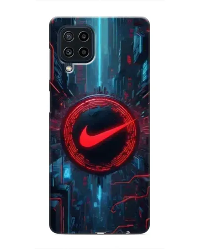 Чехол для Samsung Galaxy M32 с картинкой «Техногенный стиль Nike»