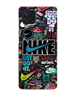 Чохол для Samsung Galaxy M32 з картинкою «Яскравий колаж Nike»