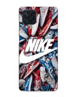 Чехол для Samsung Galaxy M32 с картинкой «Космический Nike Blue»